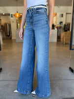Load image into Gallery viewer, GOOD WAIST PALAZZO BLUE
