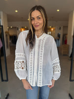 Load image into Gallery viewer, MONIQUE BLOUSE - IVORY
