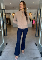 Load image into Gallery viewer, FELIX CASHMERE BOMBER - LATTE
