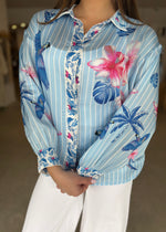 Load image into Gallery viewer, PRINTED COLLAR SHIRT - PARADISE
