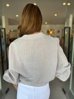 Load image into Gallery viewer, LINEN JACKET - CASHMERE
