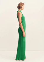 Load image into Gallery viewer, RIO DRAPED MAXI DRESS GREEN
