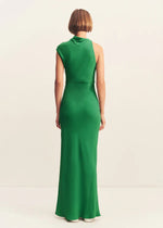 Load image into Gallery viewer, RIO DRAPED MAXI DRESS GREEN
