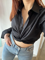Load image into Gallery viewer, WRAP SHIRT - BLACK
