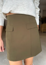 Load image into Gallery viewer, SIREN MINI SKIRT DK OLIVE
