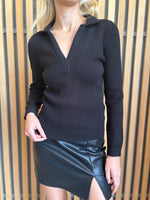 Load image into Gallery viewer, MIMI LS TOP - BLACK
