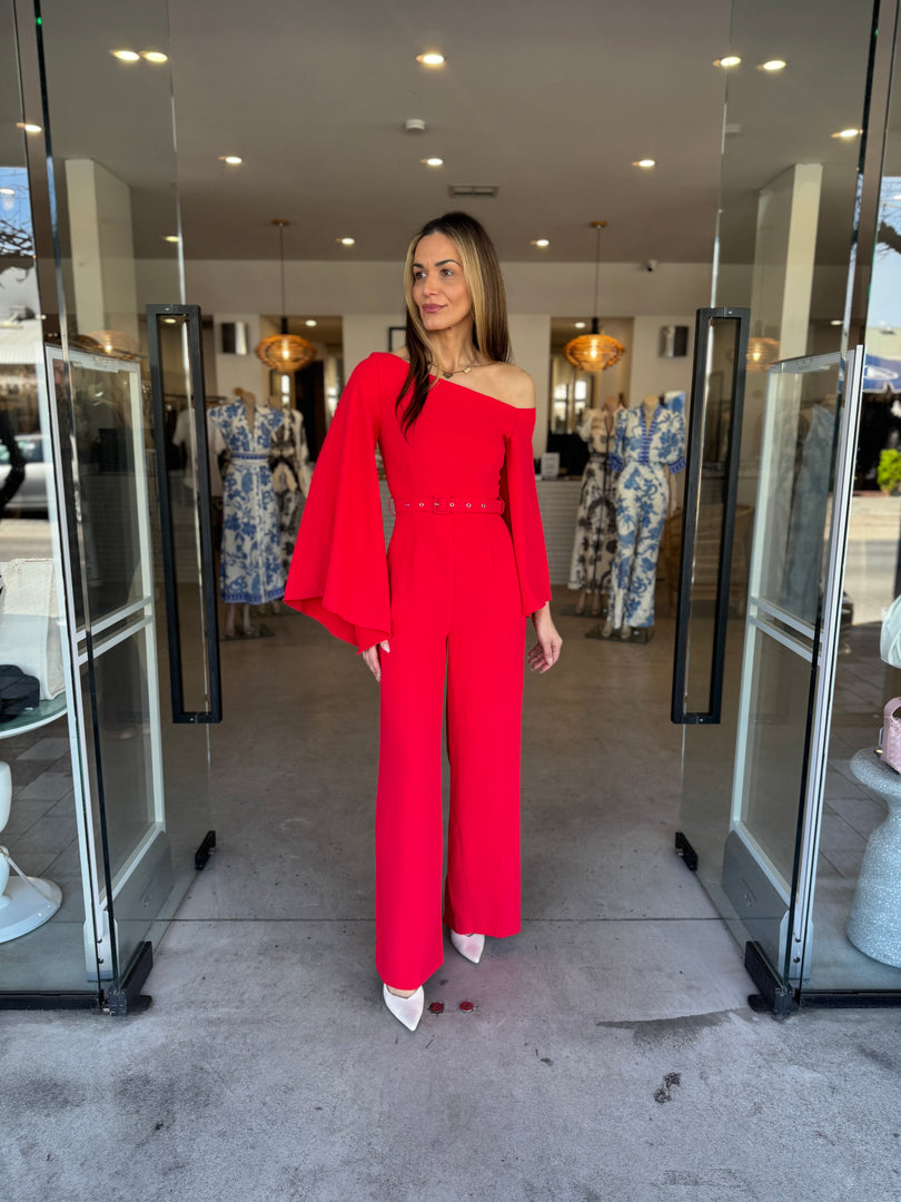 ELINOR JUMPSUIT - RED