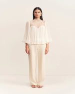 Load image into Gallery viewer, EMORY LACE BLOUSE IVORY
