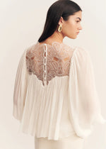 Load image into Gallery viewer, EMORY LACE BLOUSE IVORY
