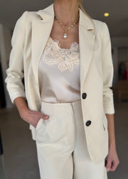 VOYAGE BLAZER - CREAM
