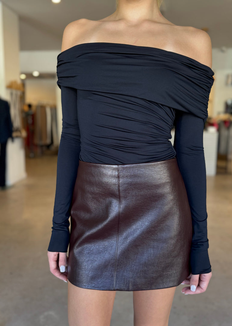 SCYLLA SKIRT BURGUNDY