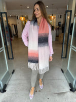 Load image into Gallery viewer, STELLAR SCARF GREY PINK
