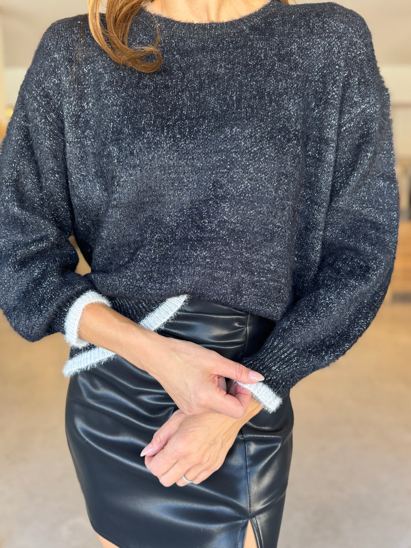 ORBIT KNIT - BLACK METALLIC