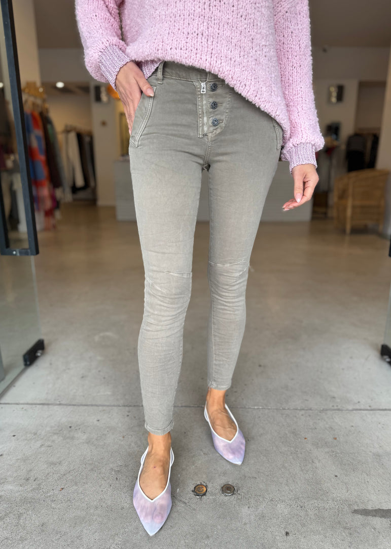 ITALIAN BUTTON JEANS - ELK
