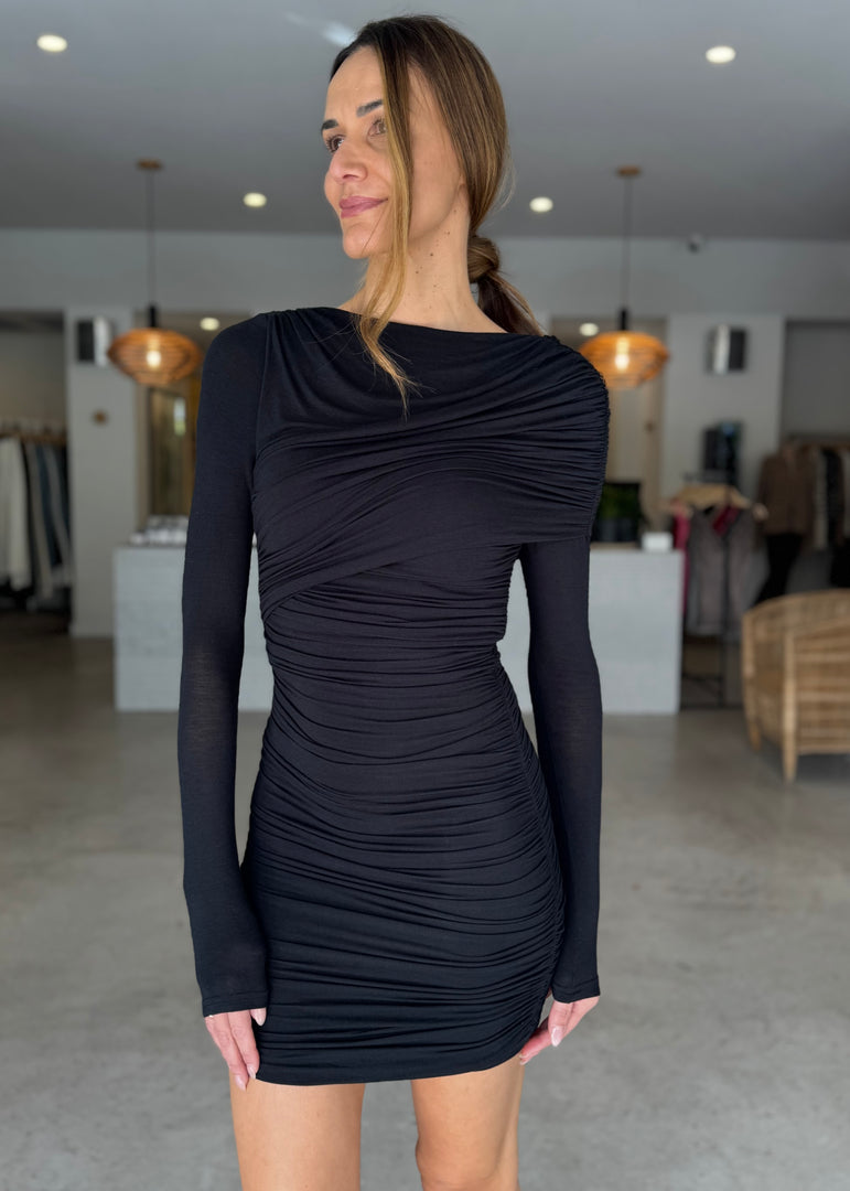 KAI MINI DRESS - SHADOW