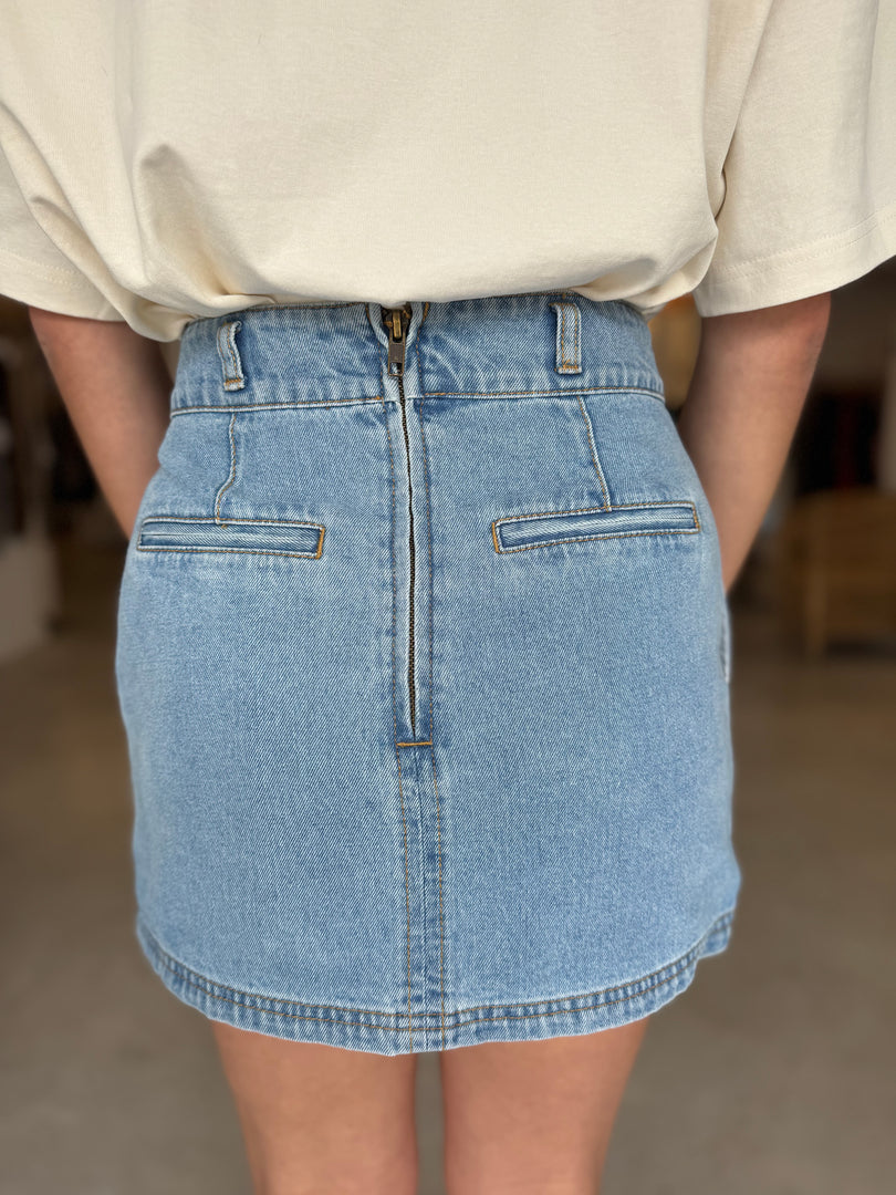 MILES DENIM MINI SKIRT