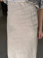 Load image into Gallery viewer, BLISS LINEN SKIRT NATURAL
