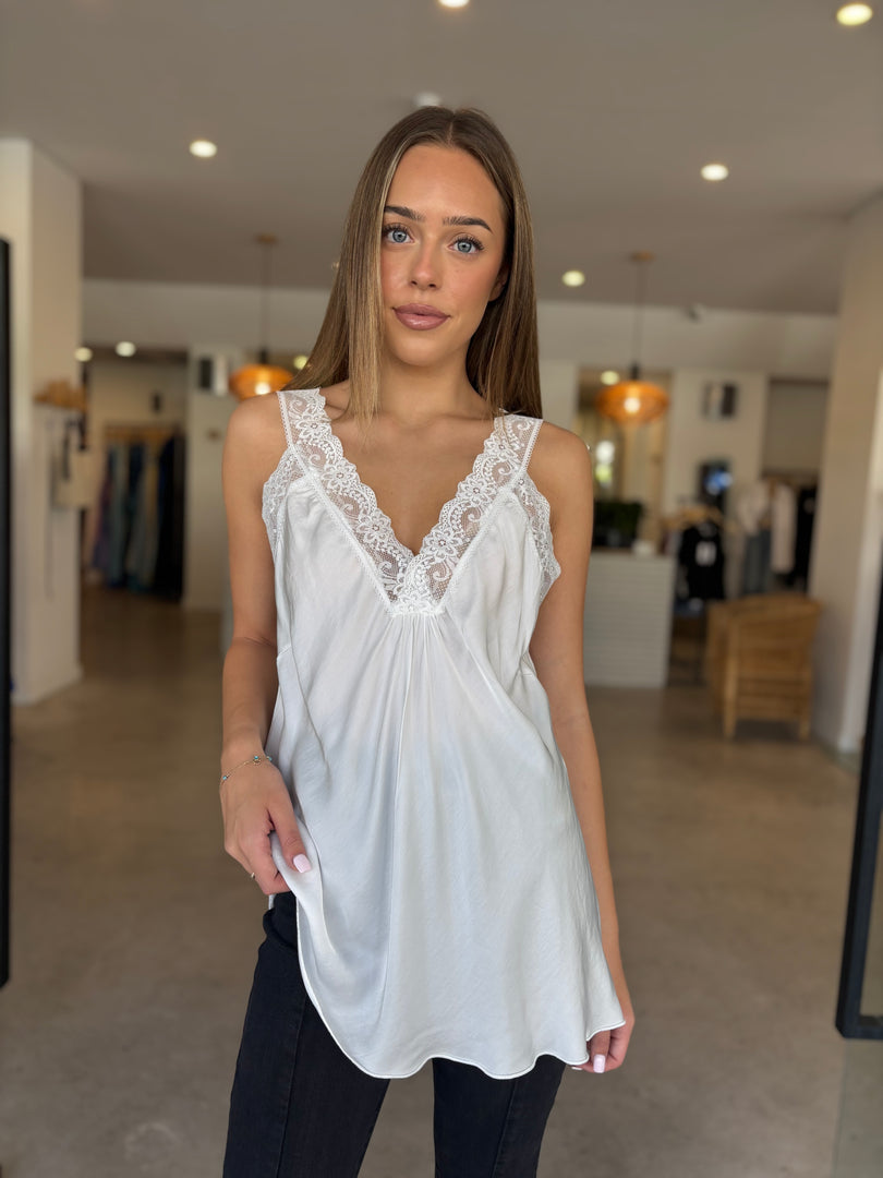LACE CAMI - PANNA