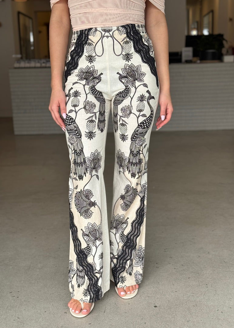 LEANDRO LACE TRIM PANT - IMPERIAL