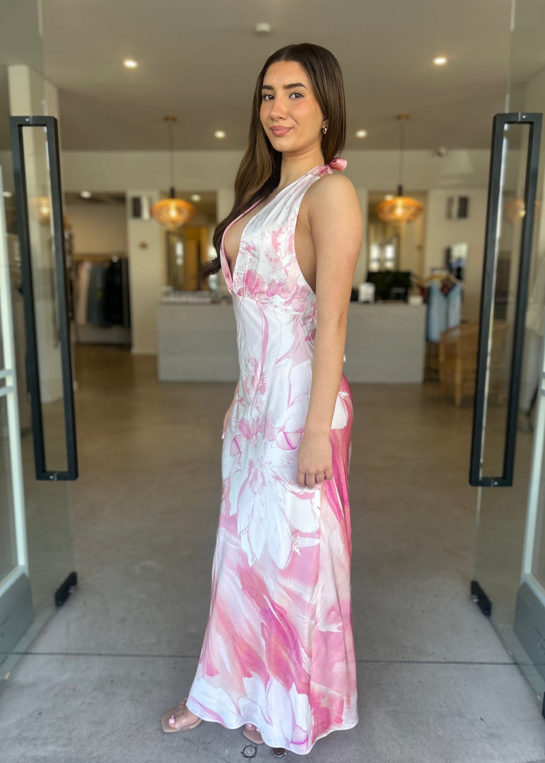 ROBERTS HALTER MAXI DRESS