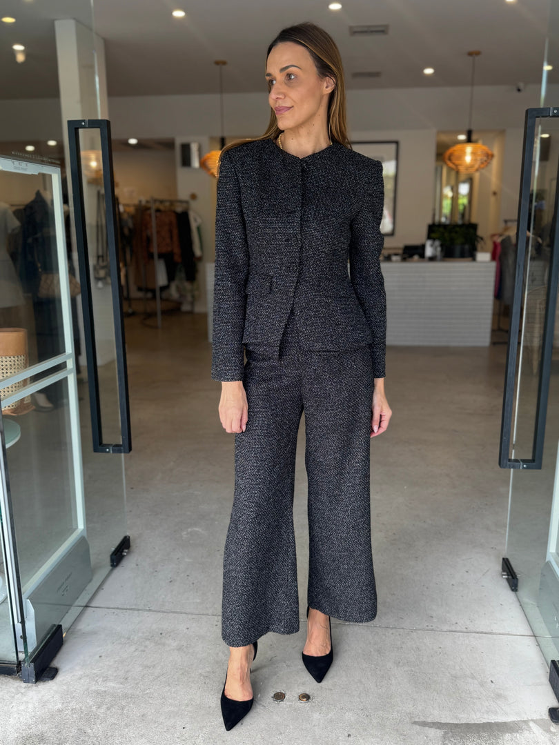 LEVIN TWEED BLAZER BLK/WHT