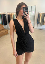 Load image into Gallery viewer, ISOLA PLUNGED MINI DRESS
