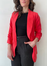 Load image into Gallery viewer, SEVILLE LINEN JACKET - POPPY
