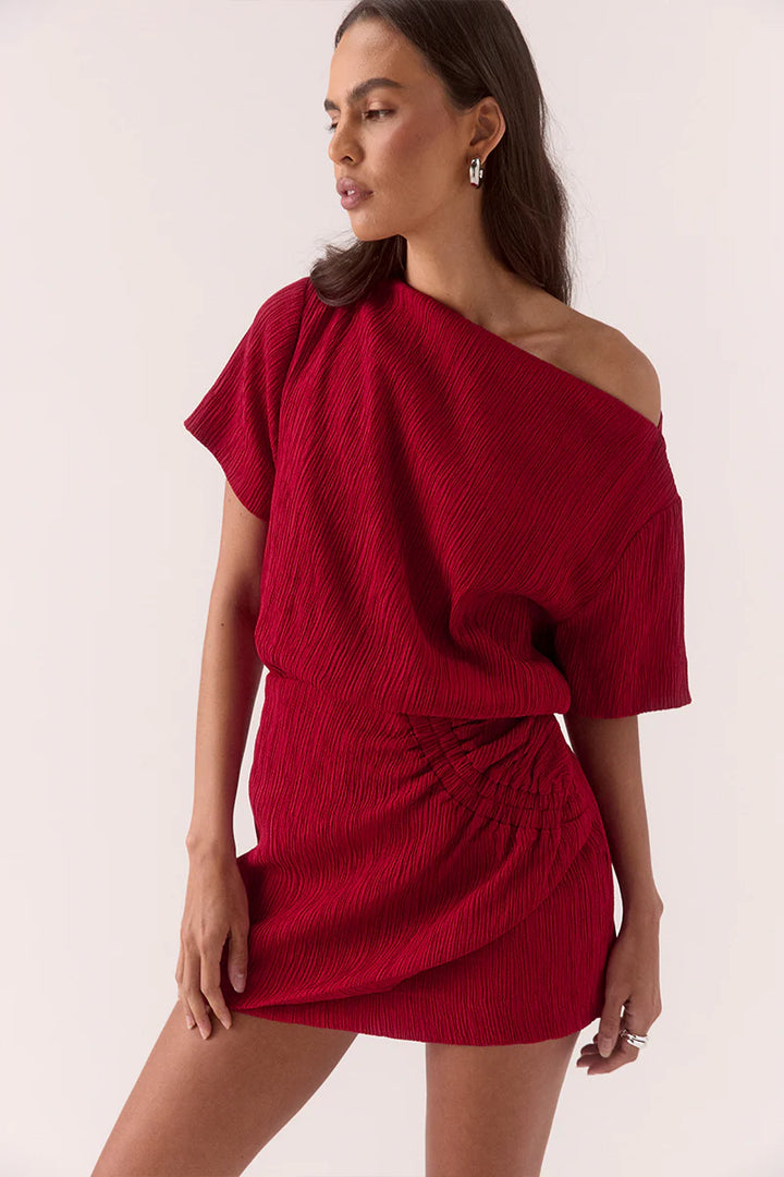 AINE MINI DRESS - RASPBERRY