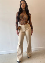Load image into Gallery viewer, SANCTION WIDE LEG JEAN - ECRU
