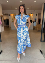 Load image into Gallery viewer, CALLISTA PETAL SLV DRESS - MOSAIC
