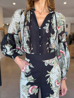 Load image into Gallery viewer, ESPADA COTTON SILK BLOUSE PRINT
