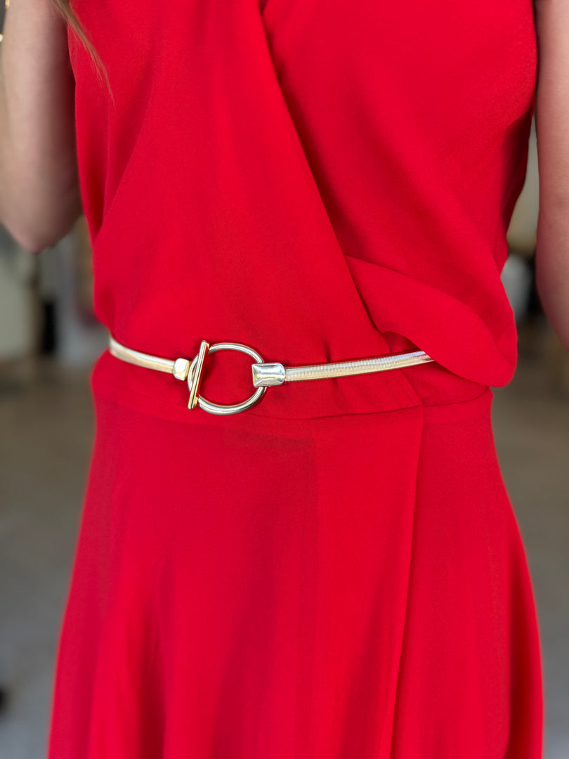 RHONE WRAP ASYM DRESS