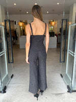 Load image into Gallery viewer, LEVIN TWEED VEST PANT SET BLK/WHT
