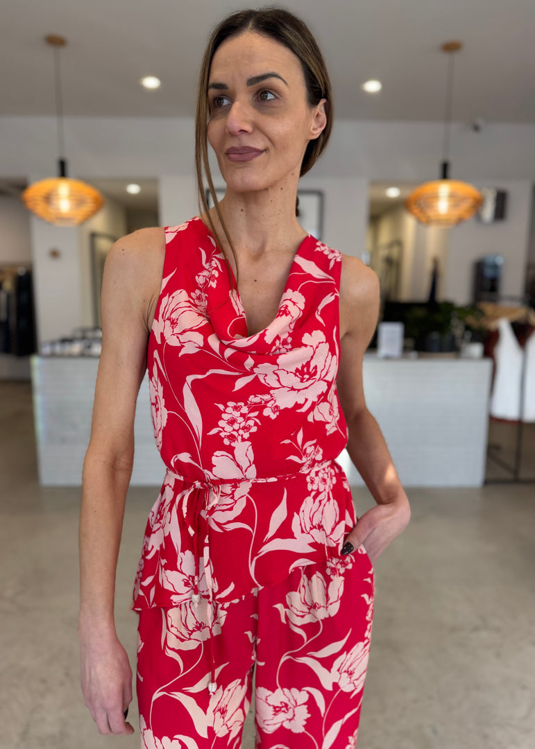 POPPY COWL TOP