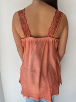 Load image into Gallery viewer, LACE CAMI * RUST
