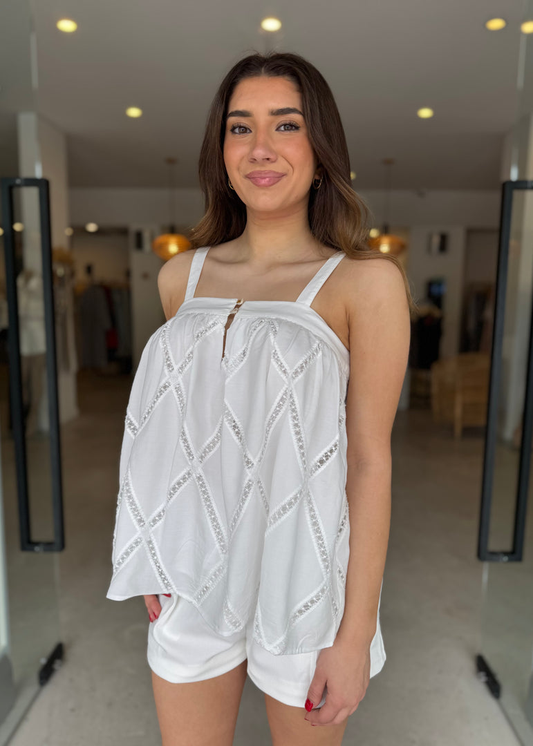 THOUSAND MILES TOP  WHITE