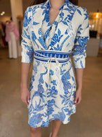 Load image into Gallery viewer, LEANDRO LACE TRIM BLAZER - MOSAIC
