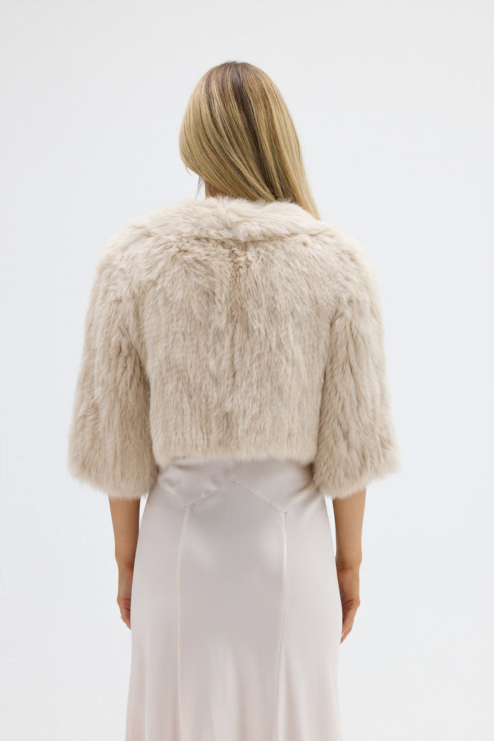 SUSIE BOLERO JACKET - OATMEAL