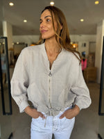 Load image into Gallery viewer, LINEN JACKET - CASHMERE
