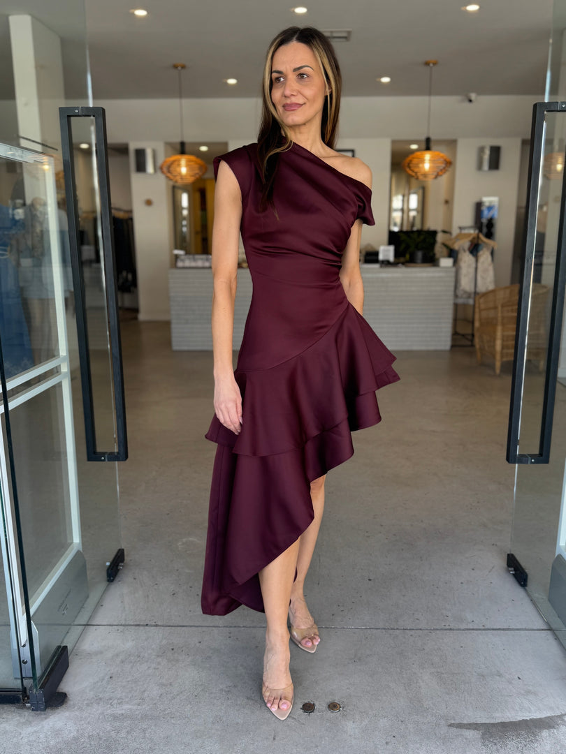 LIVIA GOWN - BERRY