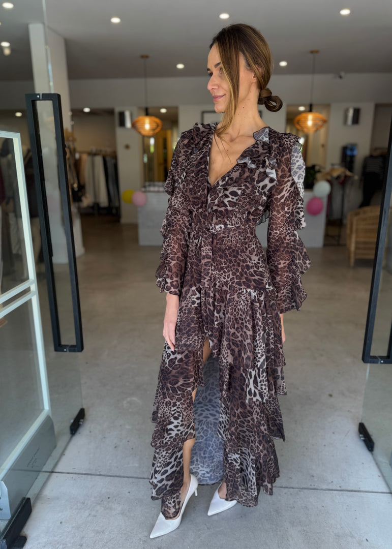SOLANA DRESS - LEOPARD