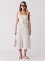 Load image into Gallery viewer, PORTSEA DRESS NATURAL

