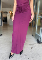 Load image into Gallery viewer, PILLAR SKIRT - WINE
