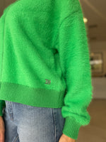 Load image into Gallery viewer, GREENPOINT KNIT CARDI KELLY GREEN
