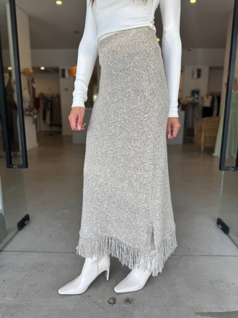SEVILLE KNIT SKIRT OAT