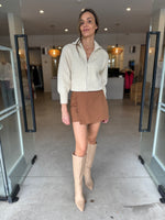 Load image into Gallery viewer, ELEVATION ZIP CARDI - IVORY
