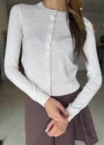 Load image into Gallery viewer, RAE KNIT CARDI - CREAM MARLE
