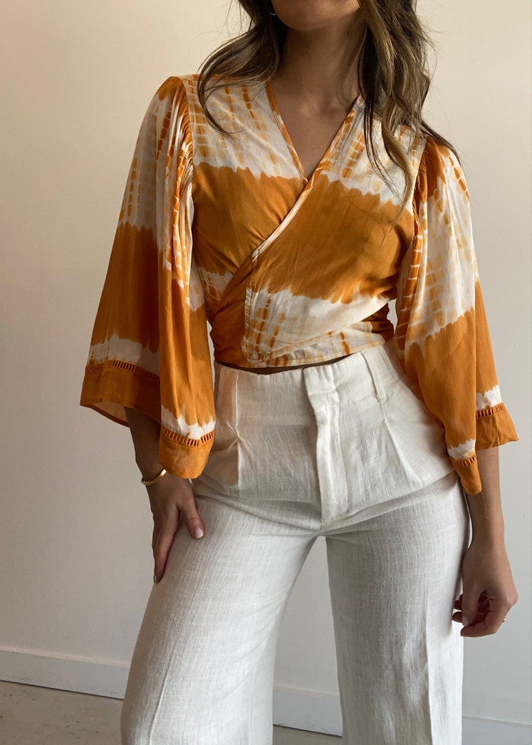 JOPLIN BOLERO MUSTARD TIE DYE