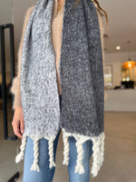 Load image into Gallery viewer, TULLY SCARF CHARCOAL GREY
