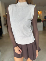 Load image into Gallery viewer, RAE KNIT TANK - CREAM MARLE
